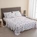 Linery & Co. 100% Turkish Cotton Double-Brushed Printed Flannel Bed Sheet Set