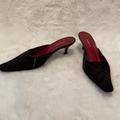 Burberry Shoes | Burberry Heeled Mules Size 7 | Color: Black/Brown | Size: 7