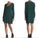 Madewell Dresses | Madewell Long Sleeve Button Front Novel Dress S | Color: Green | Size: S