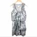 Jessica Simpson Dresses | Jessica Simpson Gray Sleeveless Ruffle Dress Sz 4 | Color: Gray/Silver | Size: 4