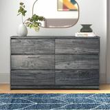 Signature Design by Ashley Baystorm 6 Drawer Double Dresser Wood in Brown/Gray | 36.5 H x 61.75 W x 15 D in | Wayfair B221-31