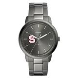 Men's Fossil NC State Wolfpack The Minimalist Three-Hand Smoke Watch