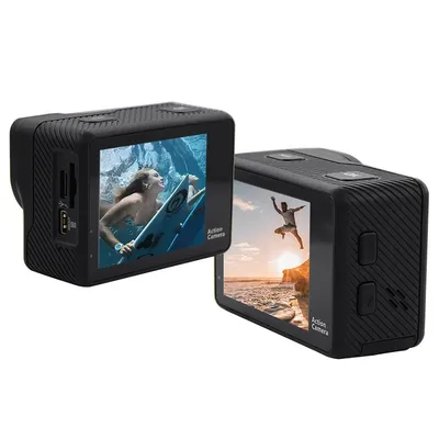 Caméra d'action Ultra HD caméscope de plongée étanche avec télécommande vidéo de casque caméras