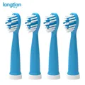 Langtian – têtes de brosse à dents électrique pour enfants 4 pièces de rechange pour les soins