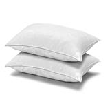 MicronOne Dust Mite, Bedbug, Allergen-Free Down Alternative Pillow, Medium Density, for All Sleep Positions, Set of 2
