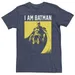 "Big & Tall DC Comics Batman ""I Am Batman"" Yellow Hue Poster Tee, Men's, Size: XXL Tall, Med Blue"