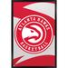 Atlanta Hawks 35.75'' x 24.25'' Framed Logo Poster