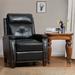 Three Posts™ Glendale Heights 31" Wide Genuine Leather Manual Club Recliner in Brown | 42 H x 31 W x 37 D in | Wayfair