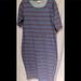 Lularoe Dresses | Lularoe Julia Blue/Red Dress Sz Xl Nwot | Color: Blue/Red | Size: Xl