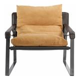 CONNOR CLUB CHAIR SUNBAKED TAN LEATHER - Moe's Home Collection PK-1044-40