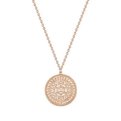 Glanzstücke München - Halskette Sterling Silber in Roségold Ketten 1 ct Damen