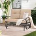 Nista Outdoor Glider Cushioned Rocking Chair Swing Loveseat Bench by Havenside Home