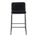 Carbon Loft Kerby Black Fixed-Height Counter Stool - Set of 2
