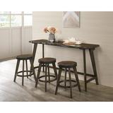 Loon Peak® Leeson 4 - Piece Counter Height Dining Set Wood in Brown | Wayfair 04129AF329E447A39E74FBA149971070