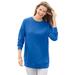 Plus Size Women's Fleece Sweatshirt by Woman Within in Bright Cobalt (Size 1X)