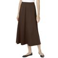 Plus Size Women's Ponte Knit A-Line Skirt by Woman Within in Chocolate (Size 34/36)