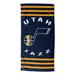 Jazz Stripes Beach Towel by NBA in Multi