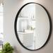 17 Stories Modern & Contemporary Accent Mirror Metal in Black | 24 H x 24 W x 3 D in | Wayfair AD6CF3C39BFC421ABF9A5E3A664EF12E