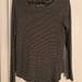 American Eagle Outfitters Tops | American Eagle Soft & Sexy Long Sleeve Top | Color: Black/White | Size: Xs