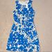 J. Crew Dresses | Gorgeous Floral Blue And White J.Crew Dress | Color: Blue/Red/White | Size: 0
