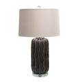 27.75 Inch H Ceramic Table Lamp With Crystal Base- Jeco Wholesale HD-LM017