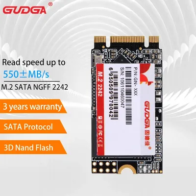 GUDGA-Disque dur interne pour ordinateur portable SSD 2242 M2 NGFF SATA SSD 1TB 128GB 512GB SSD m2