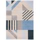 Tapis Contemporain Bleu 120 X 180