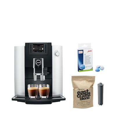 Jura E6 Automatic Coffee Center (Platinum) with Smart Filter Cartridge Bundle