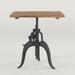 Artezia Reclaimed Teak and Cast Iron Adjustable Square Dining Table