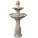 2-Tier Arcade Solar with Battery Fountain with LED - Color Options - 45-Inch