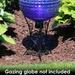 Scroll Gazing Ball Stand fits 10" or 12" Globes - Black Steel - 11"