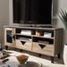 Carson Carrington Faaborg Light Brown Wood 2-Drawer 55-Inch TV Stand