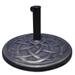 22" Heavy Duty Round Umbrella Base Stand Bronze - 57mm & 10"hight