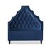My Chic Nest Lexi Panel Headboard Upholstered/Velvet/Polyester/Cotton in Black | 65 H x 77 W x 5 D in | Wayfair 520-107-1140-CK