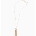 Torrid Jewelry | Gold-Tone Faux Pear Cluster & Fringe Necklace | Color: Gold/White | Size: Os