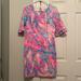 Lilly Pulitzer Dresses | Lilly Pulitzer Fiesta Stretch Dress, Size 2 | Color: Blue/Pink | Size: Various