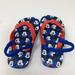 Disney Shoes | Disney Mickey Mouse Toddler Boy Thong Flip Flop | Color: Blue/Red | Size: 7/8