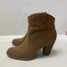 American Eagle Outfitters Shoes | American Eagle Tan Faux Suede Ankle Heeled Booties | Color: Brown/Tan | Size: 10