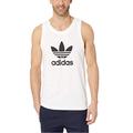 adidas Originals Men's Trefoil Tank Shirt, White, Large