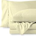 400 Thread Count Sheet Set of 4 Piece - 100% Egyptian Cotton Bed Sheet Sets - Luxury Sateen-Finish Long Staple Combed Cotton -30 CM Deep Pocket of Fitted Sheet, Ivory Solid, Double Size