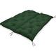 Ultra Thick Garden Swing Hammock Seat Bench Cushion 2 3 Seater Pad Canopy Outdoor Patio Furniture Cushion Soft Touch & Comfortable (150x100x8cm, Dark green)