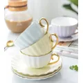 Tasse en porcelaine créative mignonne rose et ensembles de thé simples en céramique tasse à café