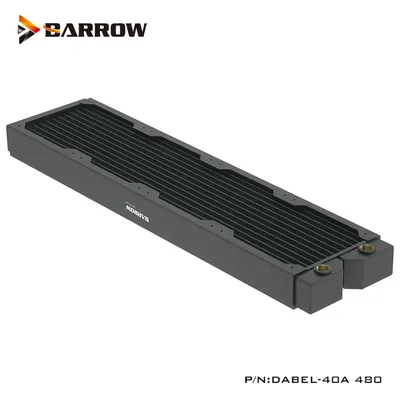 Barrow – radiateur en cuivre de 40MM d'épaisseur ventilateur de radiateur en série G1/4*2 480MM