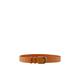 PIECES Damen Pchaven Leather Jeans Belt Fc Noos Ledergürtel, Cognac/Detail:gold Buckle, 80 EU