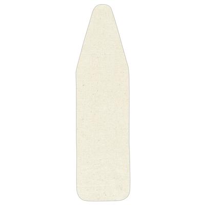 Household Essentials Cotton Wide Top Ironing Board Cover and Pad, Natural
