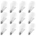 Luxrite A19 LED Light Bulbs 100W Equivalent Dimmable, 1600 Lumens, Enclosed Fixture Rated, Energy Star, E26 Base 12-Pack