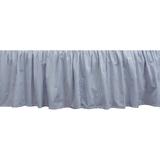 Copper Grove Lafarge Blue and White Bell Stripe Bedskirt