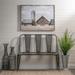 Galvanized Metal Iron Bench - 5.85 x 19.5 x 40