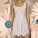 American Eagle Outfitters Dresses | American Eagle Lacey White Summer Skater Dress 4 | Color: Cream/White | Size: 4