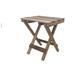Cee Dair BEACHSIDE Outdoor Table Wood in Brown | 19 H x 18 W x 14 D in | Wayfair BST-001
